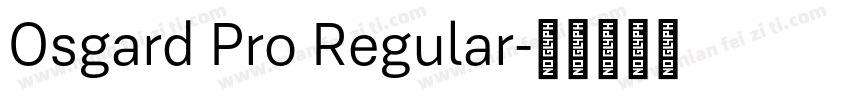Osgard Pro Regular字体转换